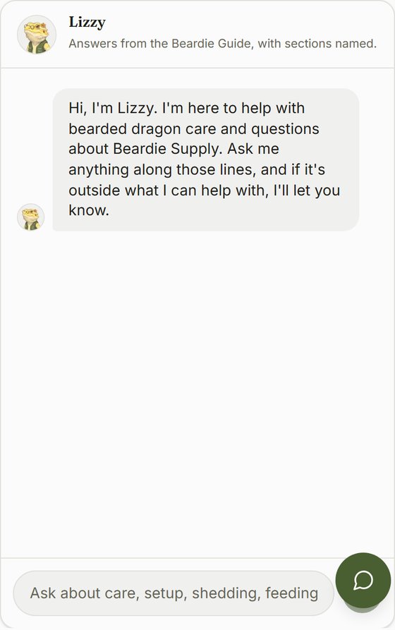 A conversation with Lizzy, the Beardie Supply care assistant